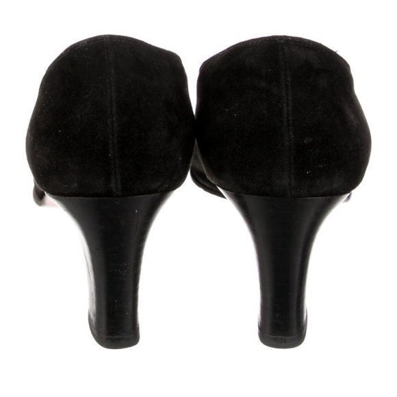 Salvatore Ferragamo Black Suede Pumps - Picture 8 of 10
